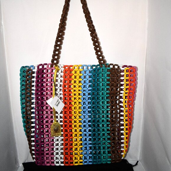 Kurt Geiger London Beaded Kensington Shopper Tote Bag in Multi #4377299999 NWT - Picture 1 of 7